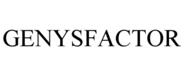 GENYSFACTOR trademark