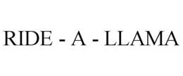 RIDE - A - LLAMA trademark