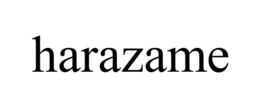 HARAZAME trademark