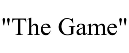 "THE GAME" trademark