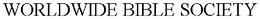 WORLDWIDE BIBLE SOCIETY trademark