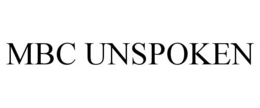 MBC UNSPOKEN trademark