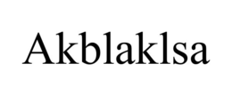 AKBLAKLSA trademark