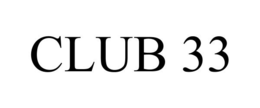 CLUB 33 trademark
