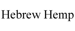 HEBREW HEMP trademark