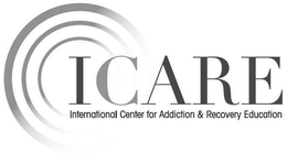 ICARE INTERNATIONAL CENTER FOR ADDICTION & RECOVERY EDUCATION trademark