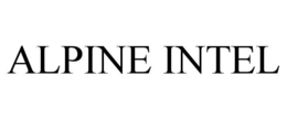 ALPINE INTEL trademark