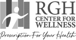RGH CENTER FOR WELLNESS PRESCRIPTION FOR YOUR HEALTH trademark