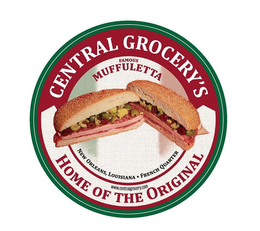 CENTRAL GROCERY'S FAMOUS MUFFULETTA HOME OF THE ORIGINAL NEW ORLEANS, LOUISIANA FRENCH QUARTER WWW.CENTRALGROCERY.COM trademark