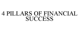 4 PILLARS OF FINANCIAL SUCCESS trademark