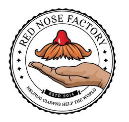 RED NOSE FACTORY ESTD 2014 HELPING CLOWNS HELP THE WORLD trademark