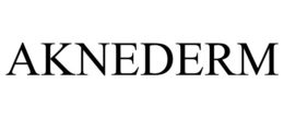 AKNEDERM trademark