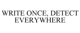 WRITE ONCE, DETECT EVERYWHERE trademark