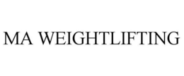 MA WEIGHTLIFTING trademark