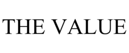 THE VALUE trademark
