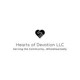 HEARTS OF DEVOTION LLC SERVING THE COMMUNITY...WHOLEHEARTEDLY trademark