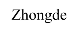 ZHONGDE trademark