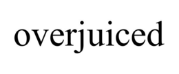 OVERJUICED trademark