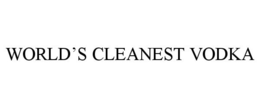 WORLD'S CLEANEST VODKA trademark