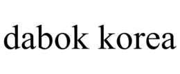 DABOK KOREA trademark