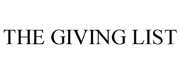 THE GIVING LIST trademark