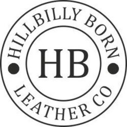HILLBILLY BORN LEATHER CO HB trademark
