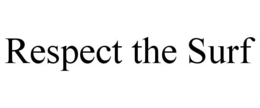 RESPECT THE SURF trademark