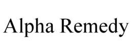 ALPHA REMEDY trademark