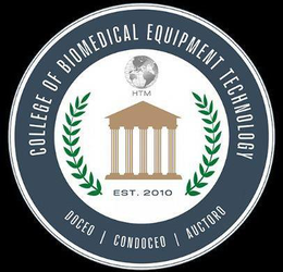 COLLEGE OF BIOMEDICAL EQUIPMENT TECHNOLOGY HTM EST. 2010 DOCEO CONDOCEO AUCTORO trademark