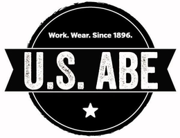 WORK. WEAR. SINCE 1896. U.S. ABE trademark