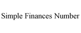 SIMPLE FINANCES NUMBER trademark