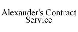 ALEXANDER'S CONTRACT SERVICE trademark