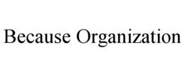 BECAUSE ORGANIZATION trademark