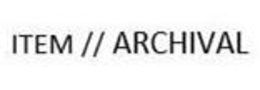 ITEM ARCHIVAL trademark