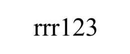 RRR123 trademark