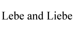 LEBE AND LIEBE trademark