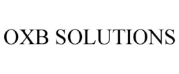 OXB SOLUTIONS trademark