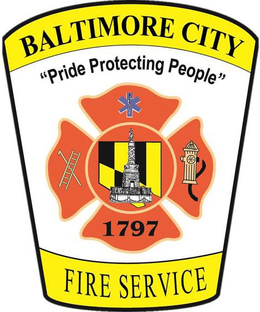 BALTIMORE CITY FIRE SERVICE 1797 "PRIDE PROTECTING PEOPLE" trademark