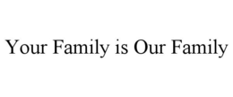 YOUR FAMILY IS OUR FAMILY trademark