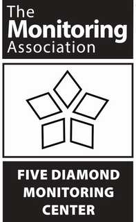 THE MONITORING ASSOCIATION FIVE DIAMOND MONITORING CENTER trademark