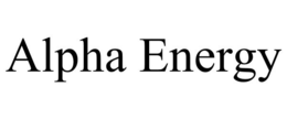 ALPHA ENERGY trademark