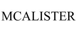 MCALISTER trademark