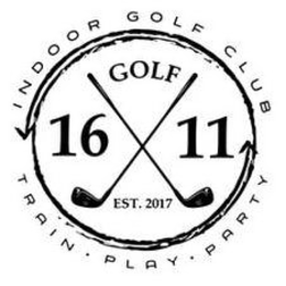 INDOOR GOLF CLUB TRAIN · PLAY · PARTY 1611 GOLF EST. 2007 trademark