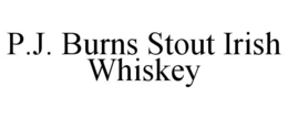 P.J. BURNS STOUT IRISH WHISKEY trademark