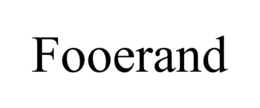 FOOERAND trademark