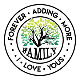FAMILY FOREVER ADDING MORE I LOVE YOUS trademark
