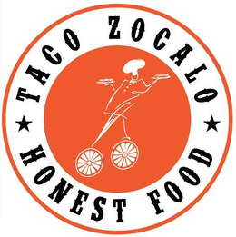 TACO ZOCALO HONEST FOOD trademark