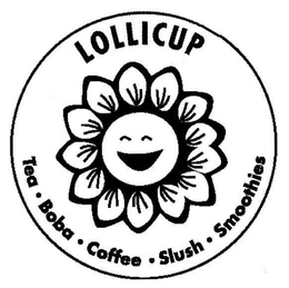 LOLLICUP · TEA ·BOBA · COFFEE · SLUSH · SMOOTHIES trademark