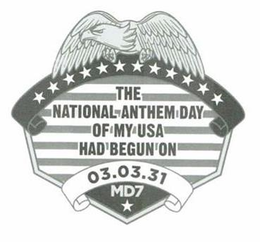 THE NATIONAL ANTHEM DAY OF MY USA HAD BEGUN ON 03.03.31 MD7 trademark