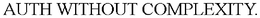 AUTH WITHOUT COMPLEXITY. trademark